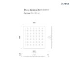 OLTENS SONDERA (S) DESZCZOWNICA KWADRATOWA 30CM - obrazek 4