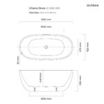OLTENS STORA WANNA WOLNOSTOJĄCA OWALNA AKRYLOWA 72X150CM - obrazek 5