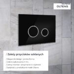 OLTENS TORNE PRZYCISK SPŁUKUJĄCY DO WC SZKLANY CZARNY 57200310 - obrazek 4