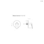 Oltens Vernal bateria prysznicowa podtynkowa kompletna chrom 33104100 - obrazek 2