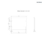 OLTENS VERNAL BLAT 100 CM NASZAFKOWY GRAFIT - obrazek 2