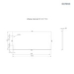 OLTENS VERNAL BLAT 100 CM NASZAFKOWY SZARY MAT - obrazek 2