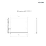 OLTENS VERNAL BLAT 60 CM NASZAFKOWY BIAŁY POŁYSK - obrazek 2