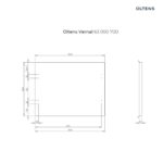 OLTENS VERNAL BLAT 60 CM NASZAFKOWY SZARY MAT - obrazek 2