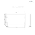 OLTENS VERNAL BLAT 80 CM NASZAFKOWY SZARY MAT - obrazek 2