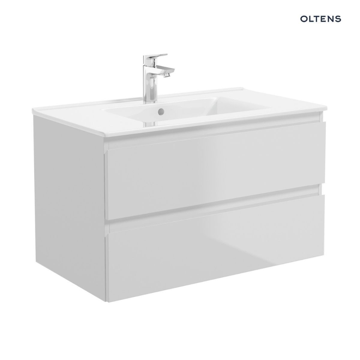 OLTENS VERNAL SZAFKA PODUMYWALKOWA WISZĄCA SZARY MAT 80CM - obrazek 2