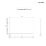 OLTENS VERNAL SZAFKA PODUMYWALKOWA WISZĄCA Z BLATEM GRAFIT MAT/DĄB 80CM - obrazek 5