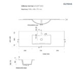 OLTENS VERNAL UMYWALKA MEBLOWA 46x101CM - obrazek 2