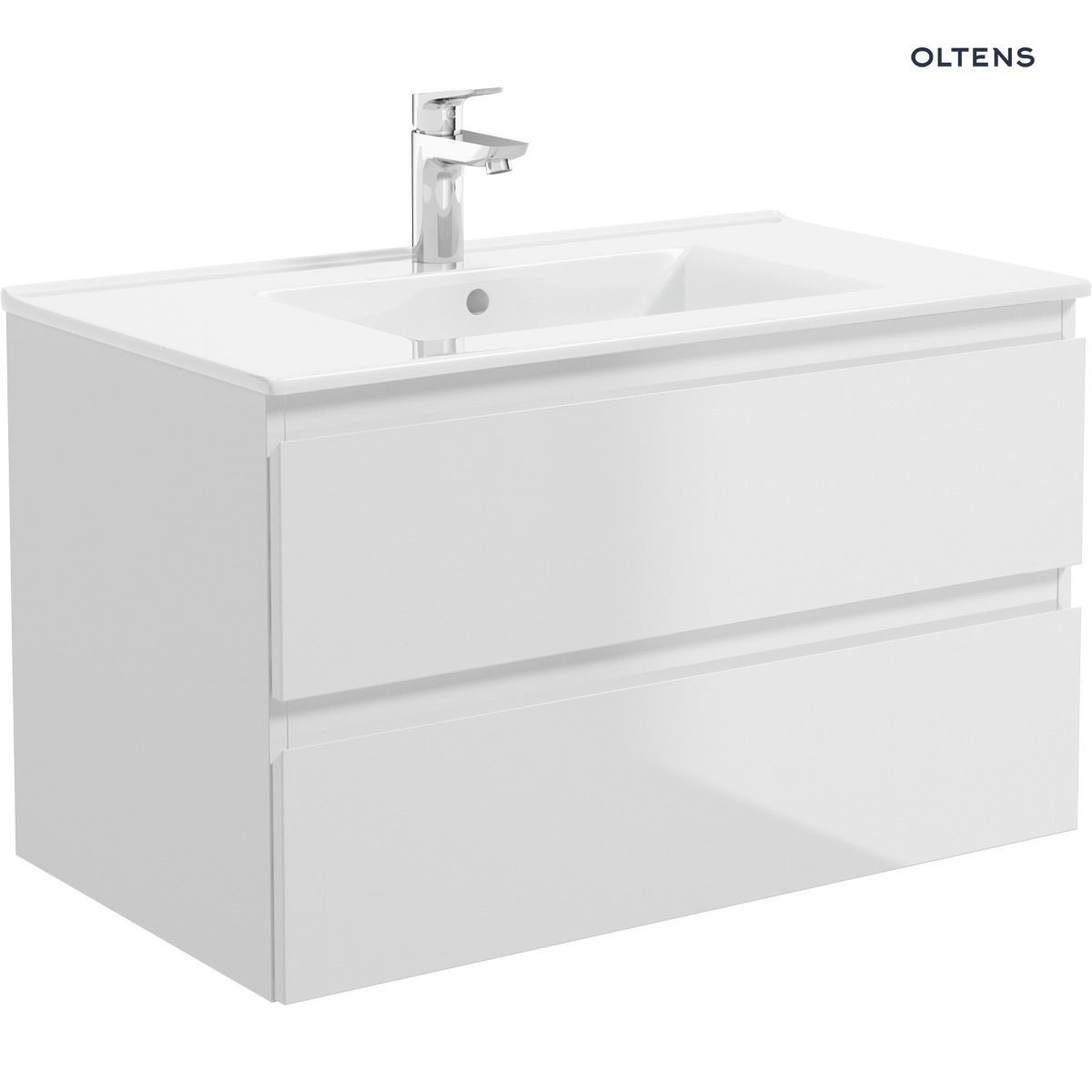 OLTENS VERNAL UMYWALKA Z SZAFKĄ 80CM BIAŁA - obrazek 2
