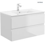 OLTENS VERNAL UMYWALKA Z SZAFKĄ 80CM BIAŁA - obrazek 2