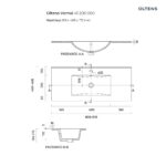 OLTENS VERNAL UMYWALKA Z SZAFKĄ 80CM BIAŁA - obrazek 3