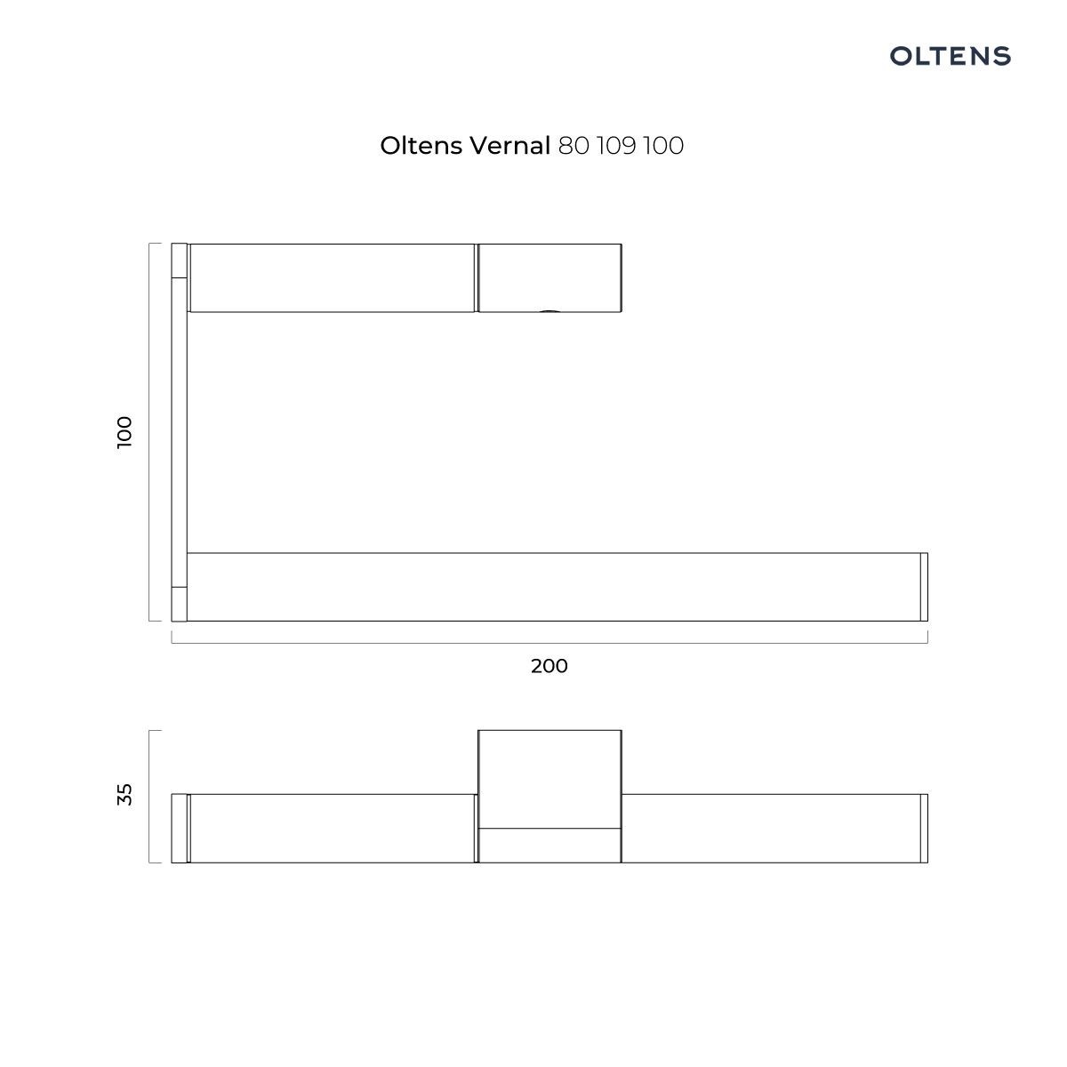 OLTENS VERNAL WIESZAK NA RĘCZNIK CHROM - obrazek 2