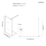 OLTENS VIDA ŚCIANKA PRYSZNICOWA WALK-IN 140CM - obrazek 2