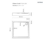 OLTENS VINDEL BRODZIK KWADRATOWY 90x90 - obrazek 3