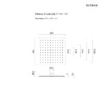 OLTENS VINDEL (S) DESZCZOWNICA KWADRATOWA 25CM - obrazek 4