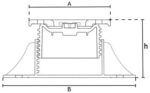 Podstawka tarasowa regulowana standard PLUS - uniwersalna - obrazek 2