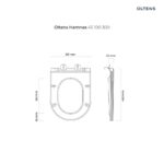 ZESTAW OLTENS HAMNES MISKA WC WISZĄCA PURERIM Z DESKĄ WOLNOOPADAJĄCĄ OVAN SLIM - obrazek 9