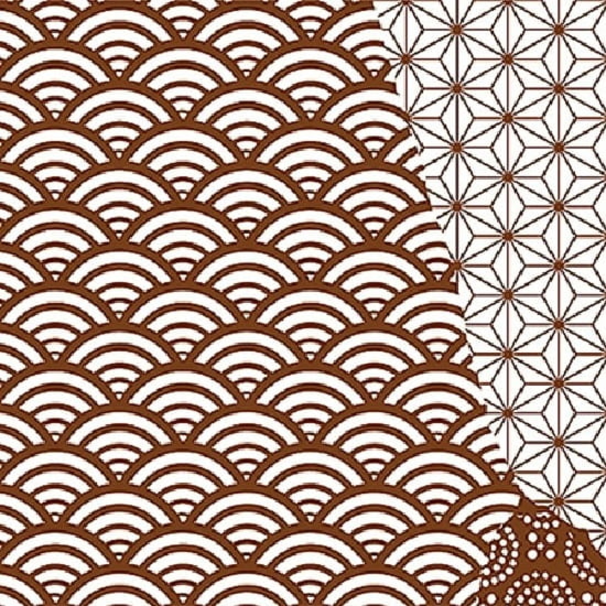 FIORANESE KINTSUGI JAPAN MIX RUST 20,13X20,13 POŁYSK PŁYTKA GRESOWA - obrazek 3