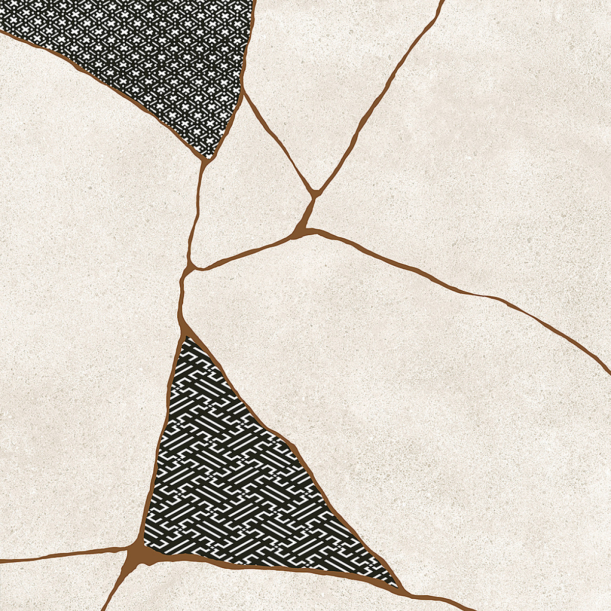 FIORANESE KINTSUGI JAPAN HIBI MOONLIGHT 60,4X60,4 MAT PŁYTKA GRESOWA - obrazek 3