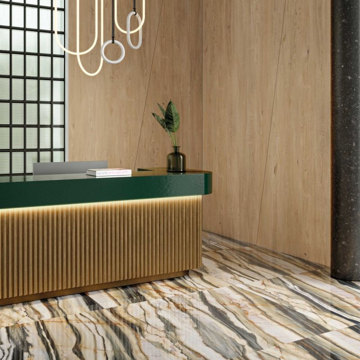 ABK SENSI 900 OYSTER GOLD 60X120 POŁYSK PŁYTKA GRESOWA - obrazek 3