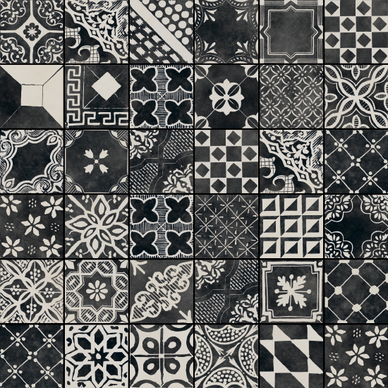Ceramica-Fioranese_Nero-Mix-20x20-1 FIORANESE RIGGIOLE NERO MIX 20X20 MAT PŁYTKA GRESOWA - obrazek 1