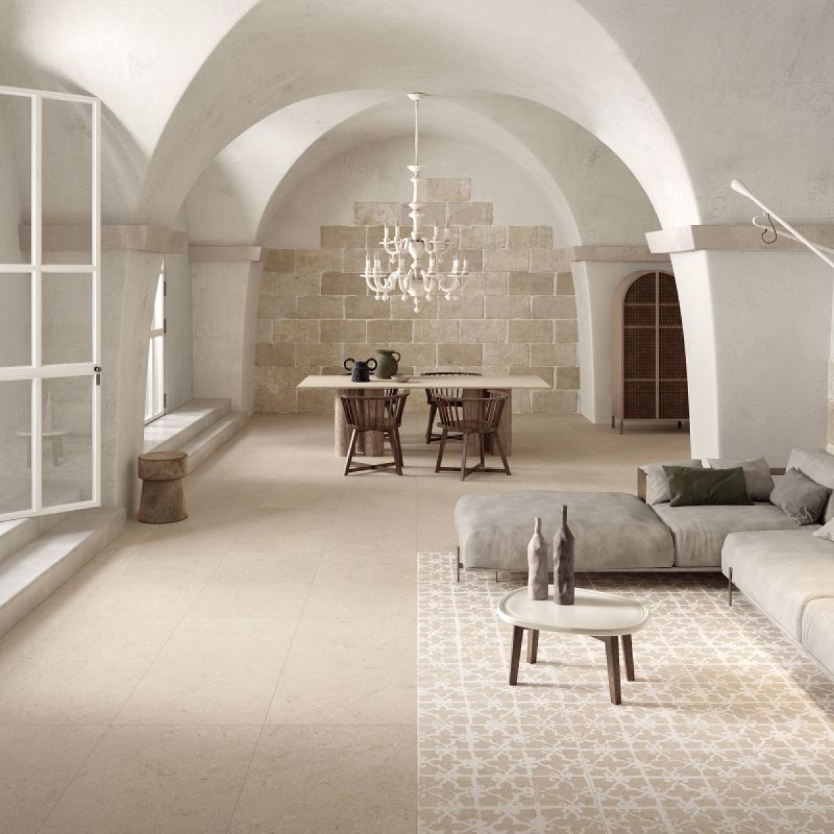 ABK POETRY STONE TRANI BEIGE 120X120 MAT - obrazek 4