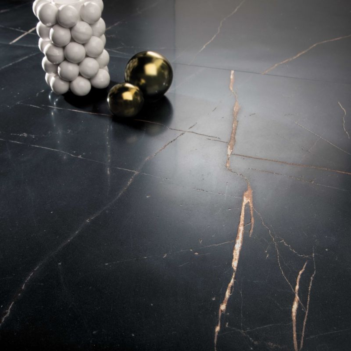 ABK SENSI 900 PRECIOUS BLACK 120X120 LAPP 3D PŁYTKA GRESOWA - obrazek 2