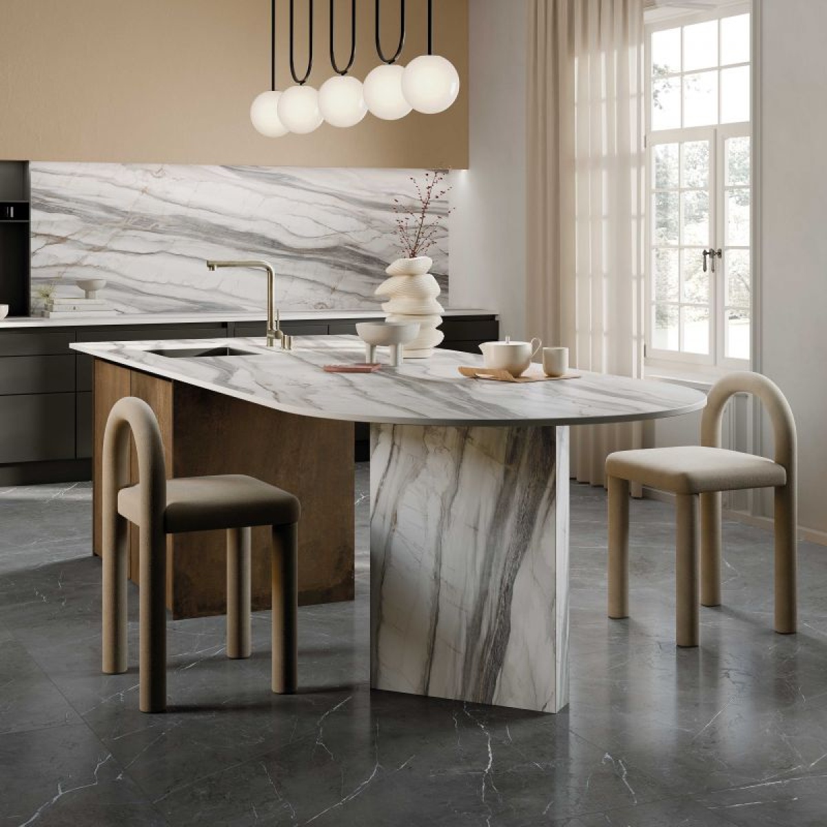 ABK SENSI 900 STONE GREY 60X120 LAPP 3D PŁYTKA GRESOWA - obrazek 4
