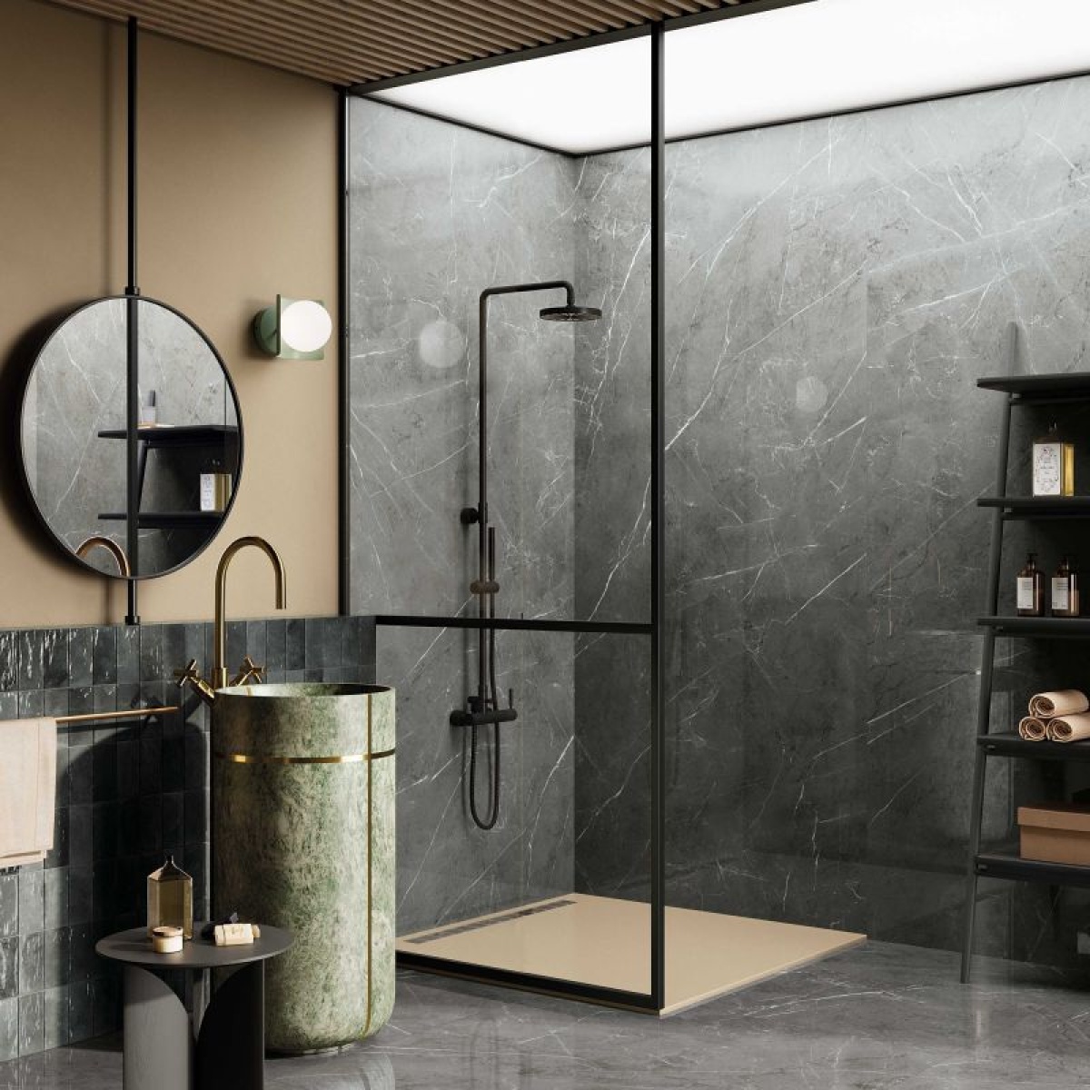 ABK SENSI 900 STONE GREY 120X120 POŁYSK PŁYTKA GRESOWA - obrazek 3