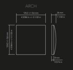 WOW ARCH GRAPHITE MATT 12,5X12,5 PŁYTKA ŚCIENNA - obrazek 3