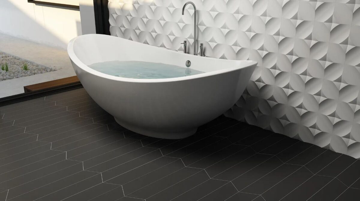 WOW FLOOR TILES CHEVRON A GRAPHITE 9,8X52,2 MATT - obrazek 2