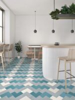 WOW ELLE FLOOR TEAL 18.5X18.5 MATT - obrazek 2