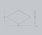 WOW FLOW DIAMOND BLACK 13.9X23.95 MATT - obrazek 3