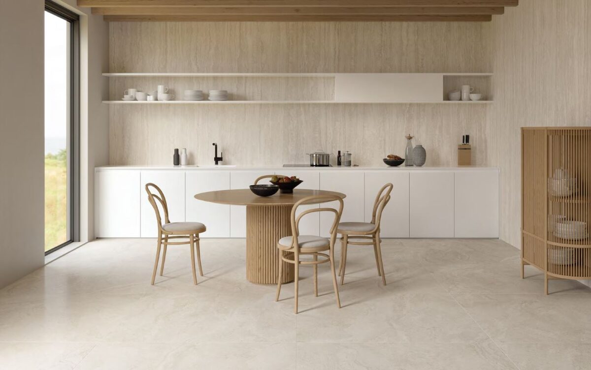 PROVENZA UNIQUE TRAVERTINE VEIN CUT WHITE 120X278 FULL LAPPATO PŁYTKA GRESOWA WIELKOFORMATOWA 6,5 MM - obrazek 2