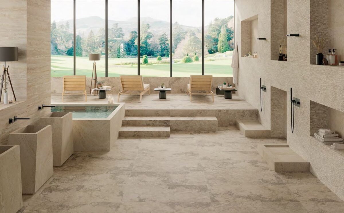 PROVENZA UNIQUE TRAVERTINE ANCIENT CREAM 60X60 NAT PŁYTKA GRESOWA - obrazek 2