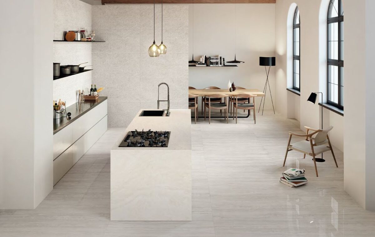 PROVENZA UNIQUE TRAVERTINE VEIN CUT SILVER 60X120 FULL LAPPATO PŁYTKA GRESOWA - obrazek 2