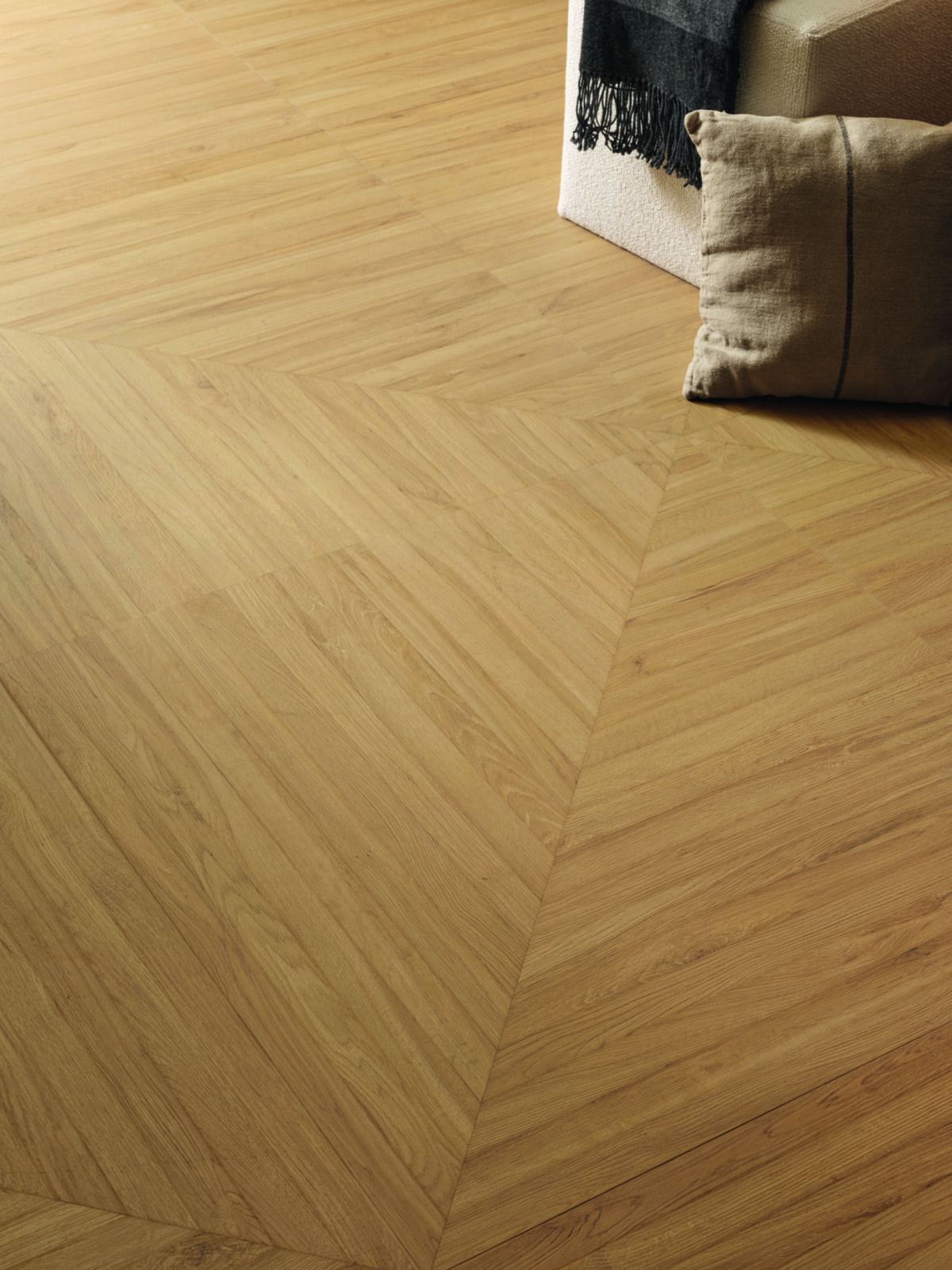 EMIL CERAMICA PLAYWOOD PLAYTANGRAM PURE OAK 100X100 NAT PŁYTKA GRESOWA DREWNOPODOBNA - obrazek 3