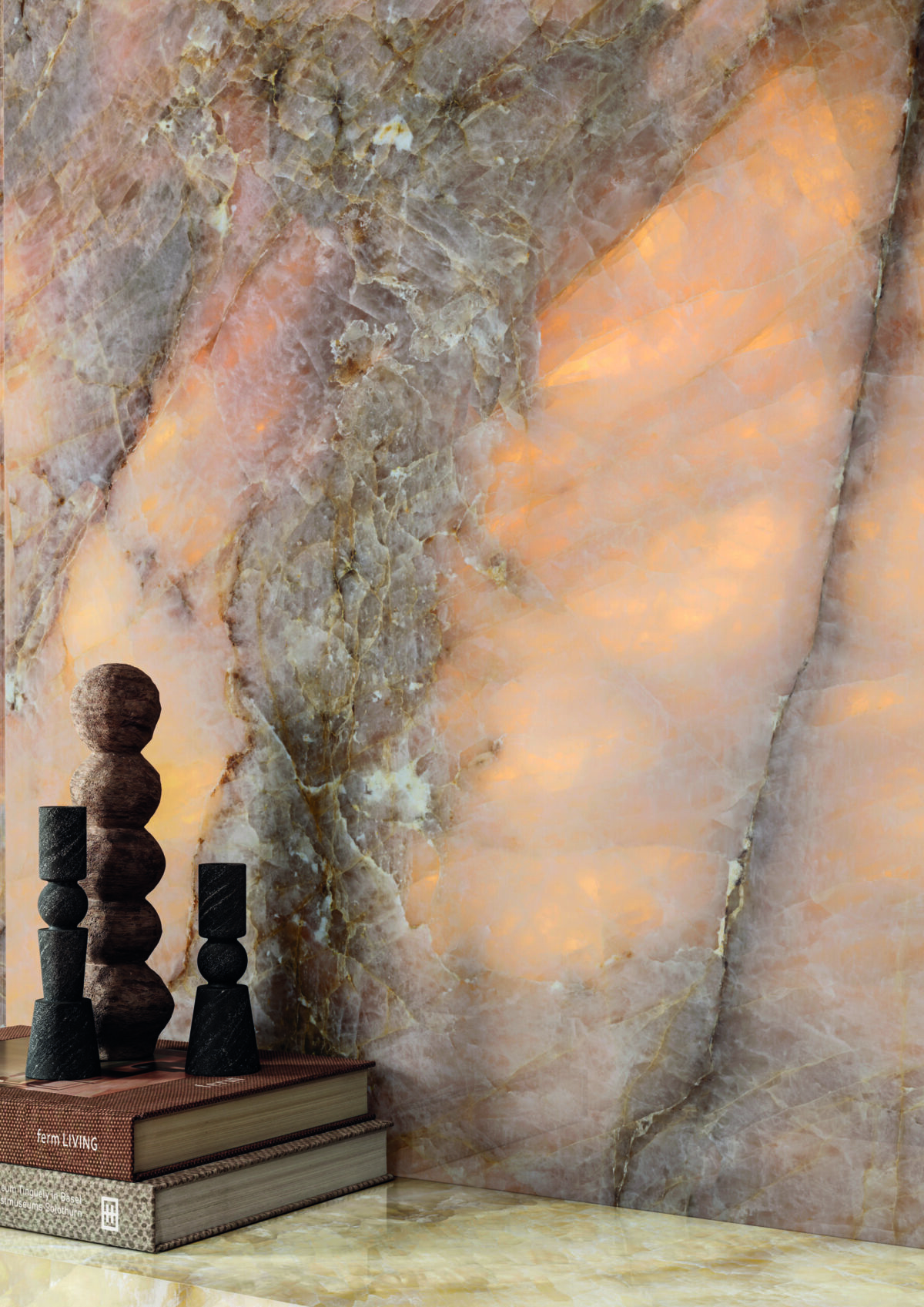 EMIL CERAMICA TELE DI MARMO LUMIA GOLDEN AMBRA 120X278 POŁYSK PŁYTKA GRESOWA WIELKOFORMATOWA 6,5 MM - obrazek 3