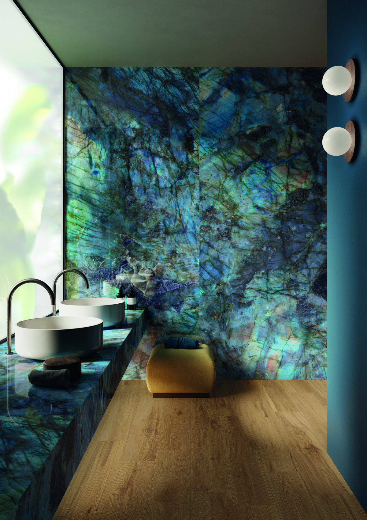 EMIL CERAMICA TELE DI MARMO LUMIA LABRADORITE 120X278 POŁYSK PŁYTKA GRESOWA WIELKOFORMATOWA 6,5 MM - obrazek 2