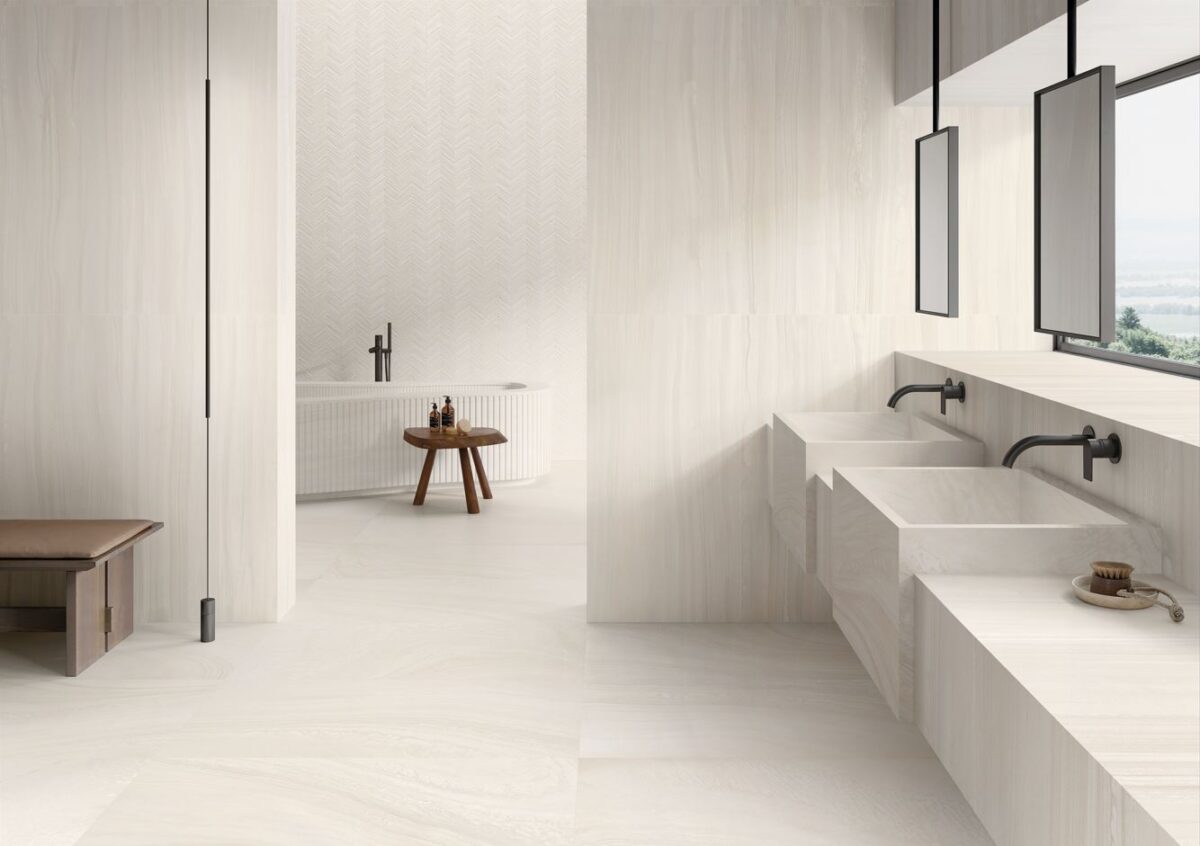 PROVENZA VARANA STONE VEIN CUT WHITE 90X180 SILKTECH - obrazek 2