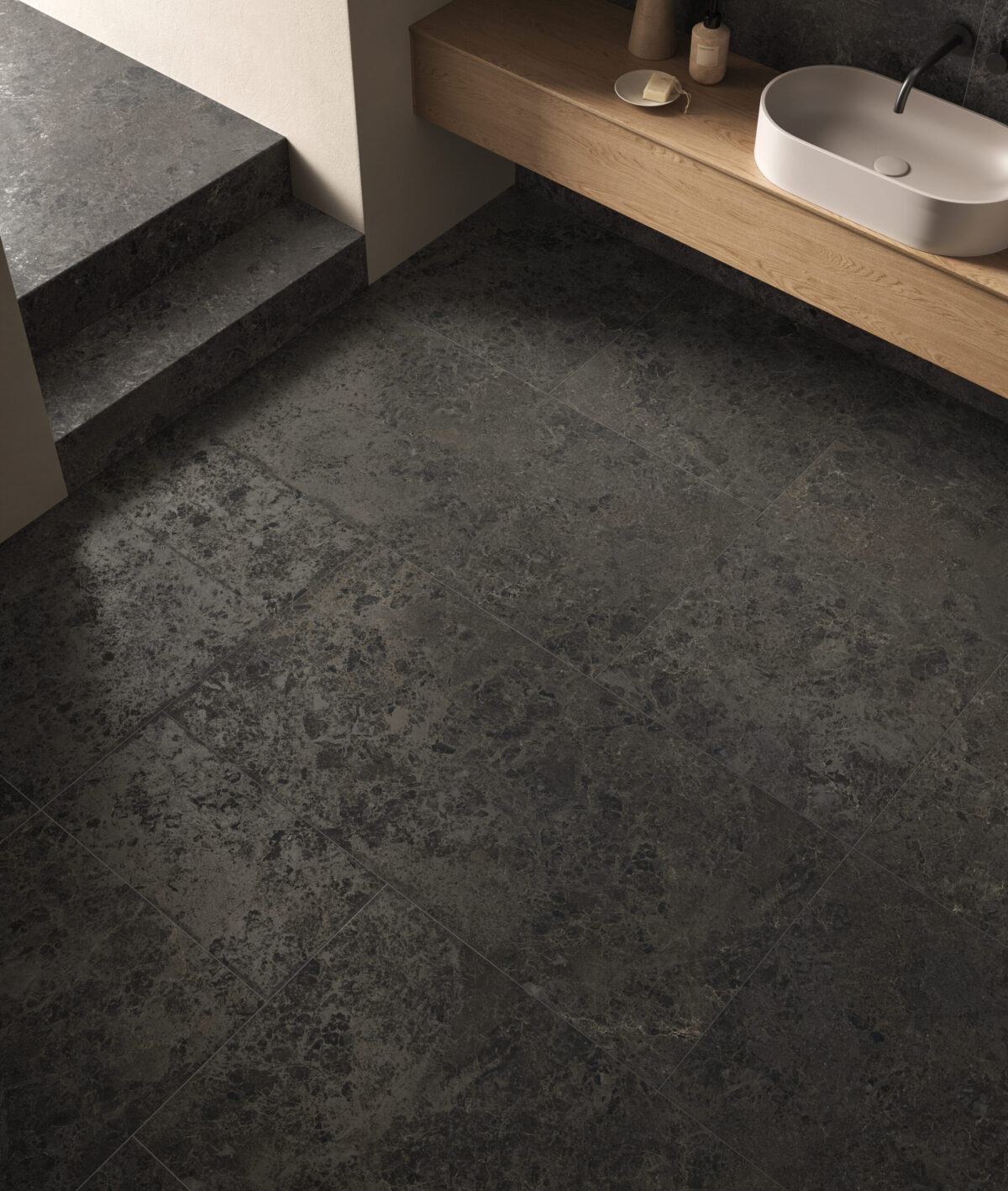 PIEMME LIMESTONE BELGIUM BLACK 60X120 NAT PŁYTKA GRESOWA - obrazek 3