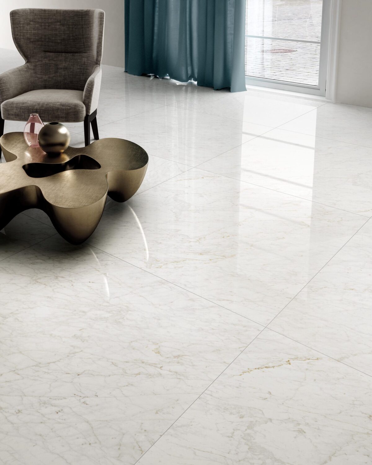 PIEMME MAJESTIC APUANIAN WHITE 120X120 POŁYSK - obrazek 2