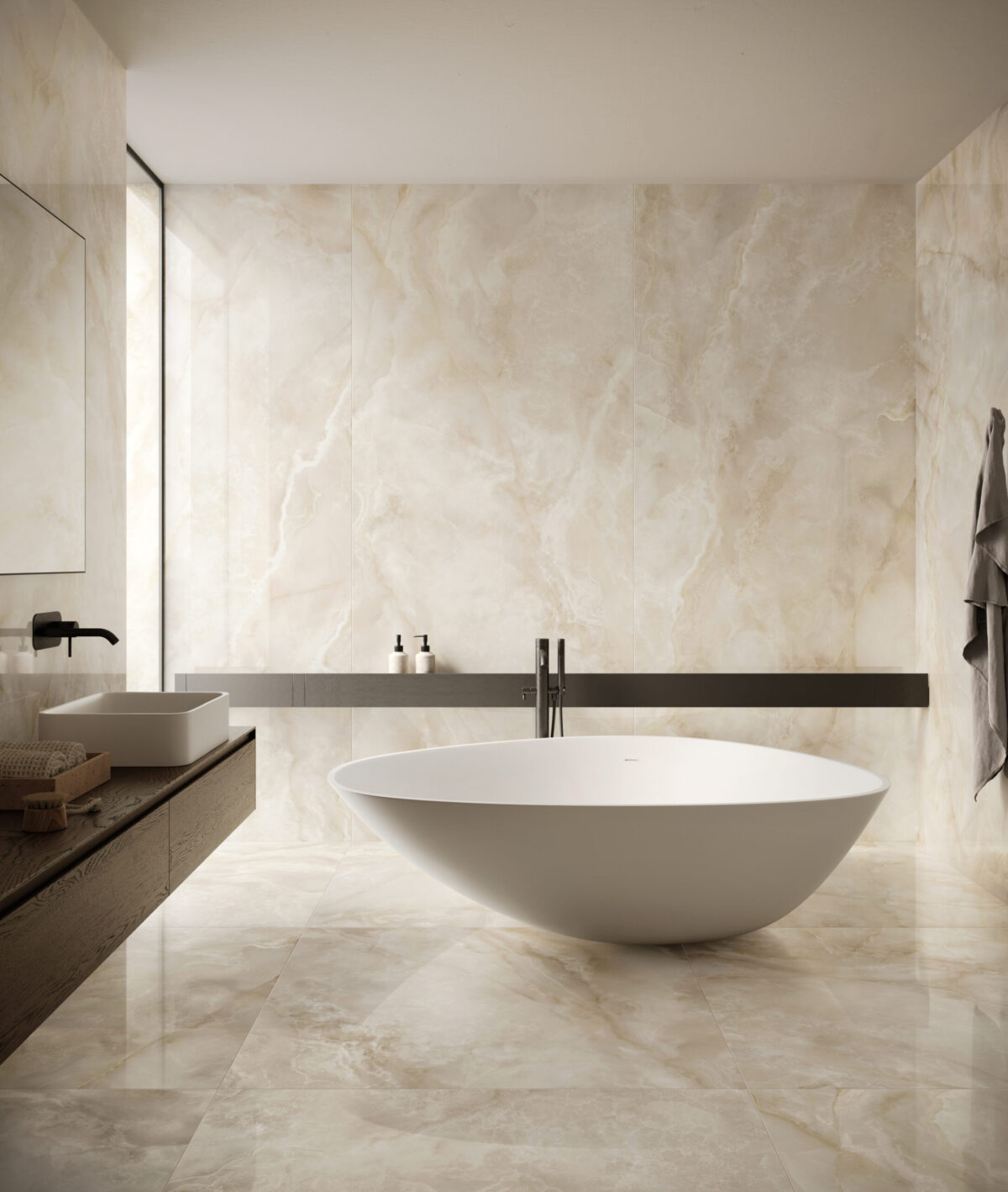 PIEMME MAJESTIC ONYX CRYSTAL BEIGE 120X120 POŁYSK - obrazek 3