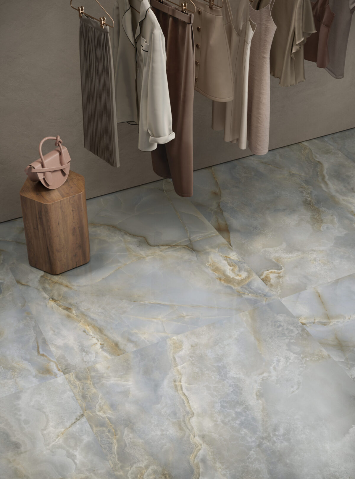 PIEMME MAJESTIC ONYX PALE AZURE 120X120 POŁYSK - obrazek 2
