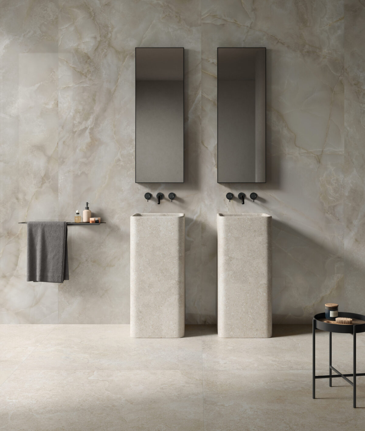 PIEMME MAJESTIC ONYX SMOKY GREY 120X120 POŁYSK - obrazek 3