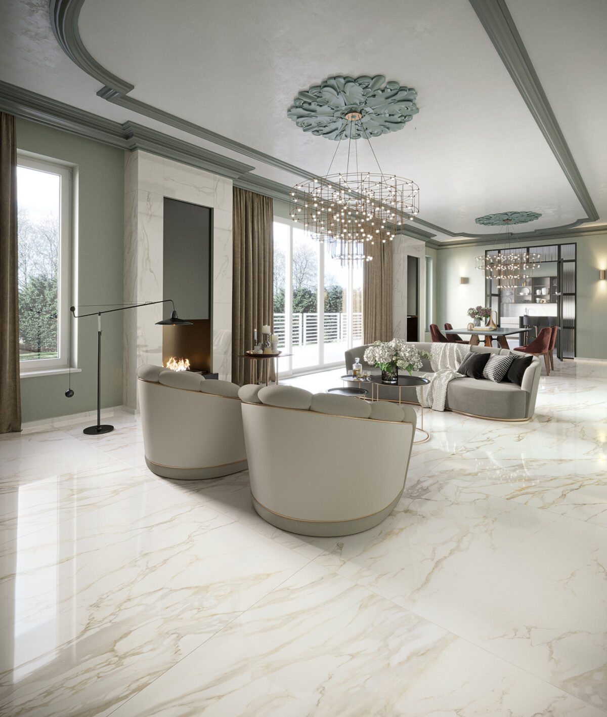 PIEMME MAJESTIC PURE MAGNIFICENT CALACATTA 120X120 POŁYSK - obrazek 3