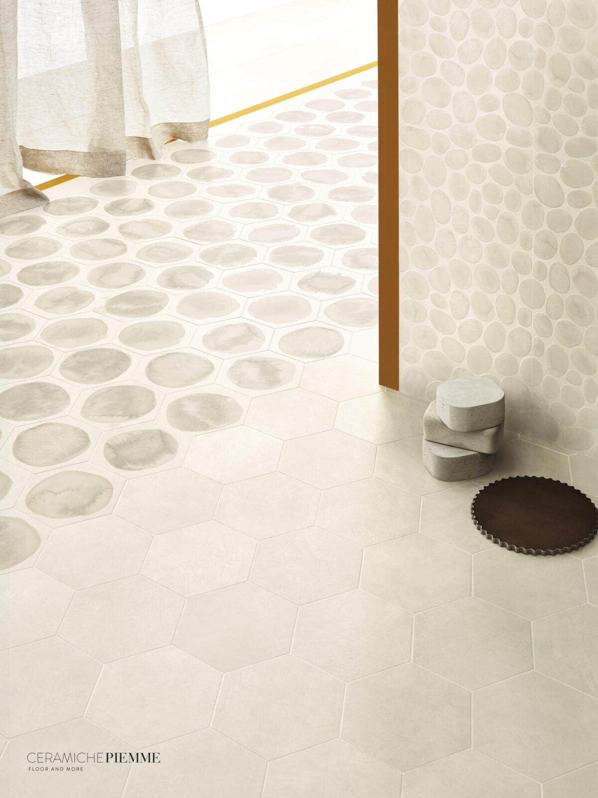 PIEMME SHADES BLOT NOON NAT 17,5X20,5 NAT HEXAGON PŁYTKA GRESOWA - obrazek 2