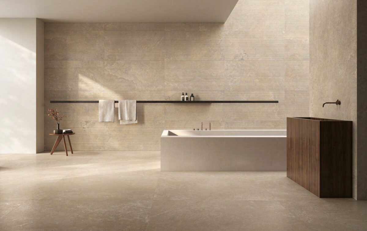 PIEMME LIMESTONE FRENCH BEIGE 60X120 RIBBED NAT PŁYTKA GRESOWA - obrazek 2