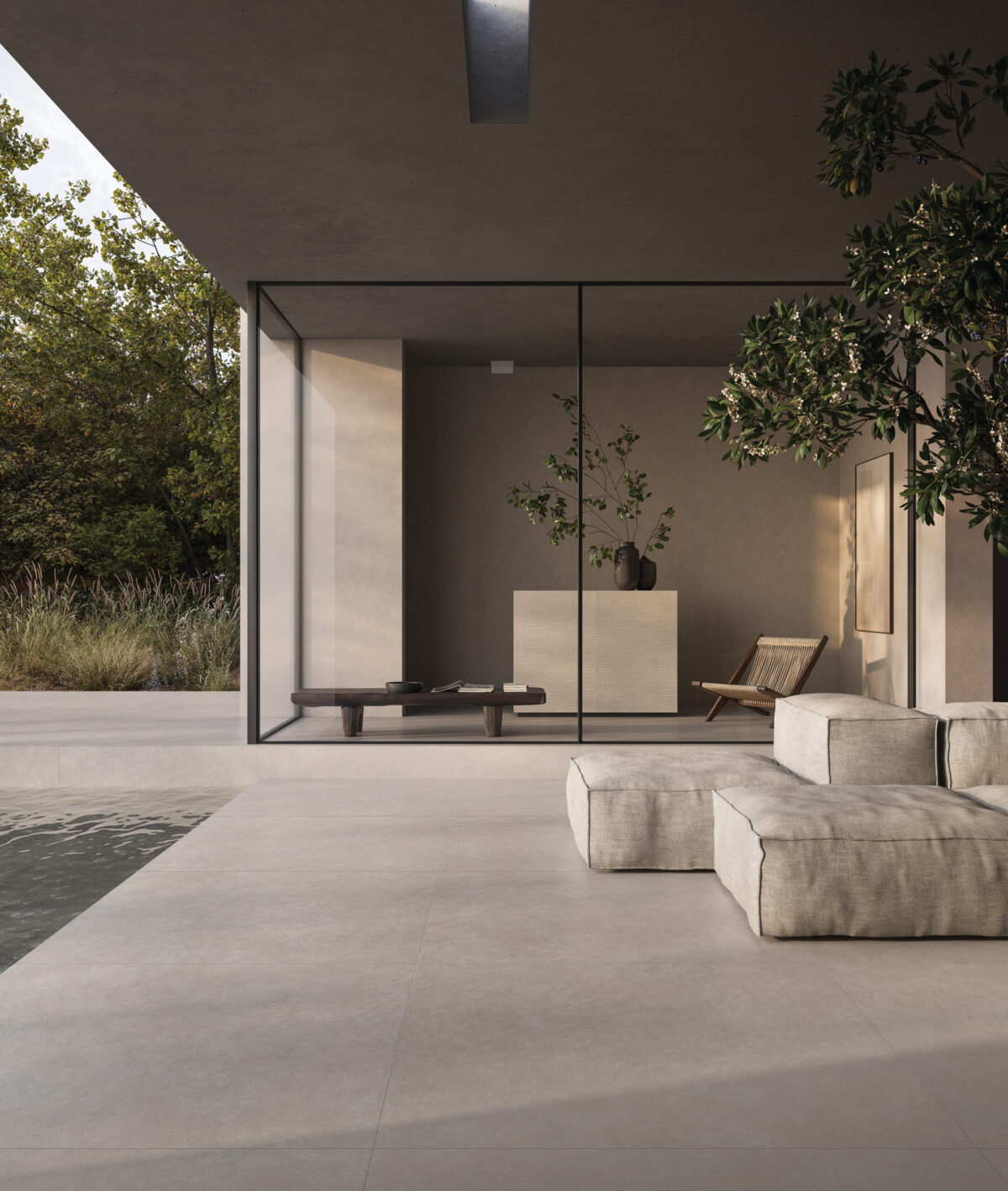 PIEMME CEMENT VIBES BETON SOLID 120X120 ANTYPOŚLIZGOWA PŁYTKA GRESOWA - obrazek 2