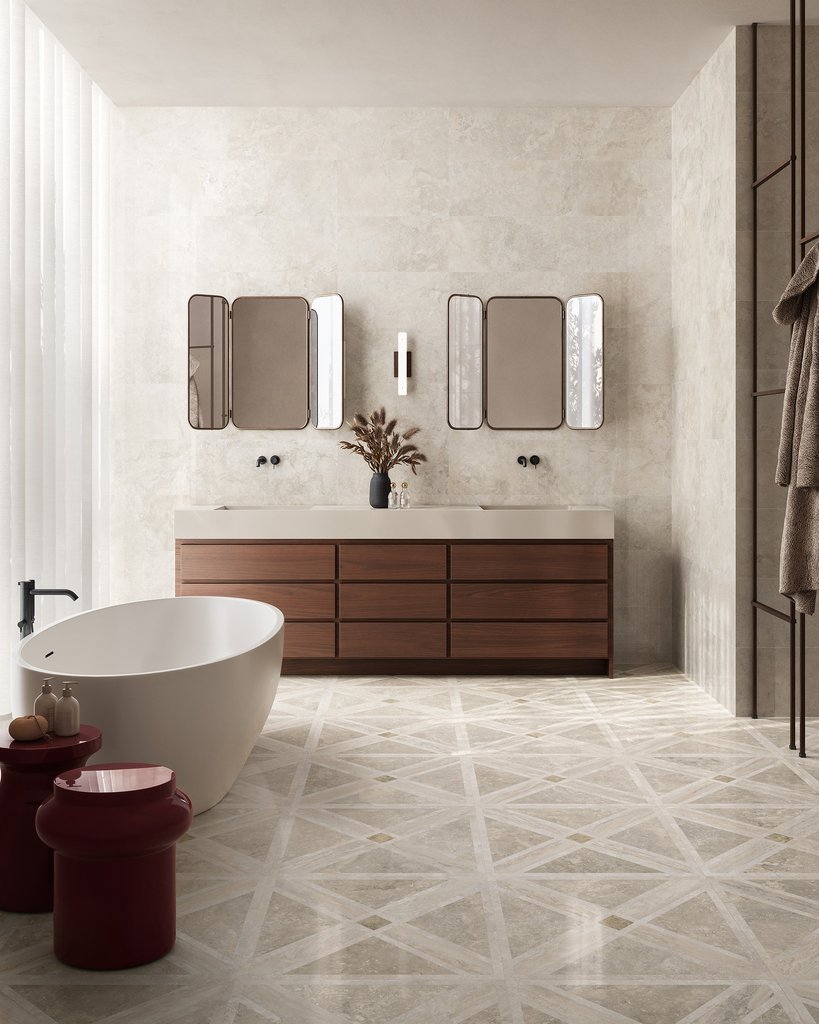 SANT`AGOSTINO INVICTUS CROSS WHITE 30x60 IMITACJA BETONU - obrazek 3